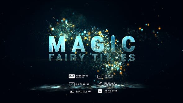 Videohive-Magic-Fairy-Particles-Titles-30613652 TITLE ANIMATION TEMPLATES AE & PR